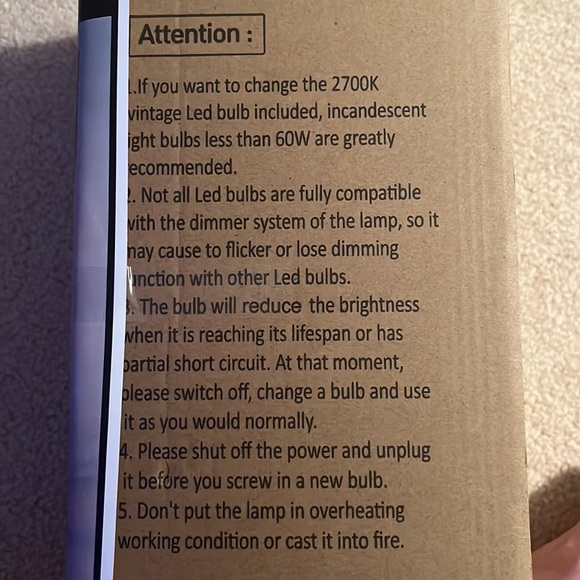 Rayinight Bedside Table Lamp Brand New Never Opened in Original Box - Picture 5 of 5